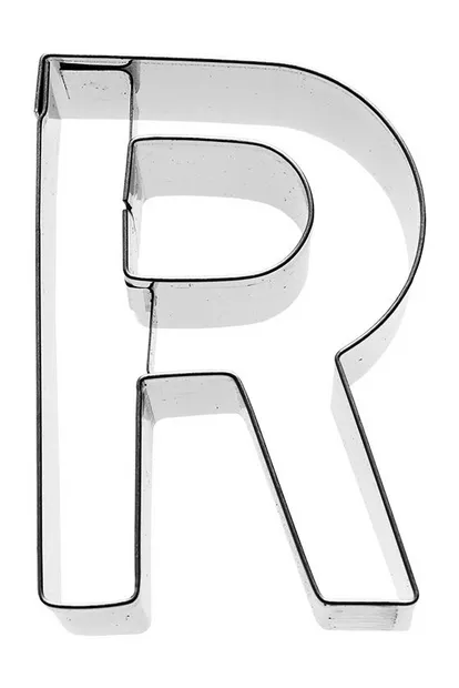 Uitsteekvorm Letter R 6 cm