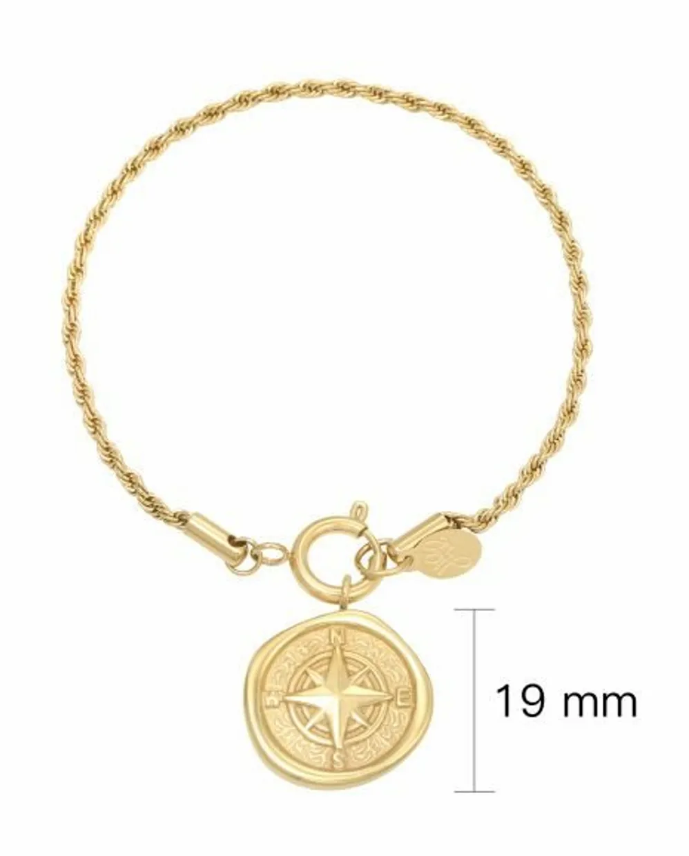 Bracelet compass gold