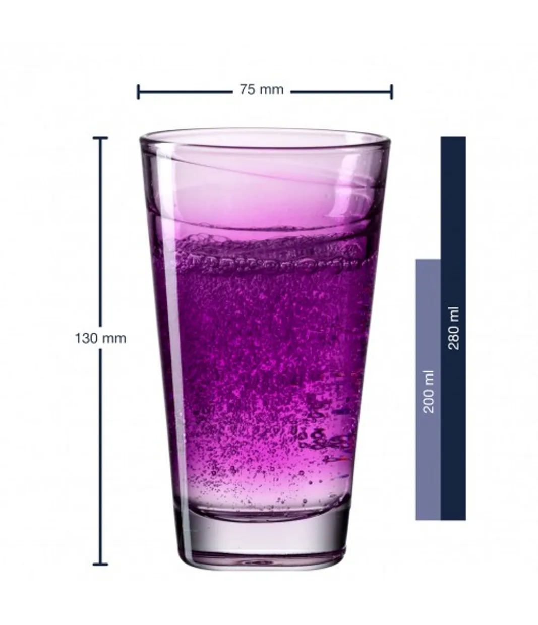 Longdrinkglas Vario 280ml - Violet