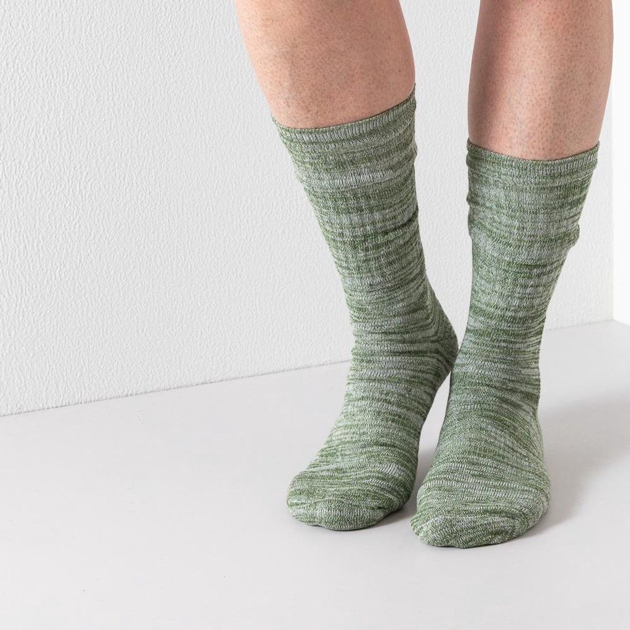 Duurzame sokken Vodde Random 2-pack Green Lemon 35-38