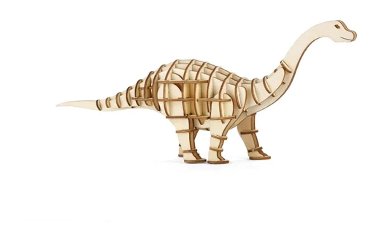 3D Houten puzzel apatosaurus
