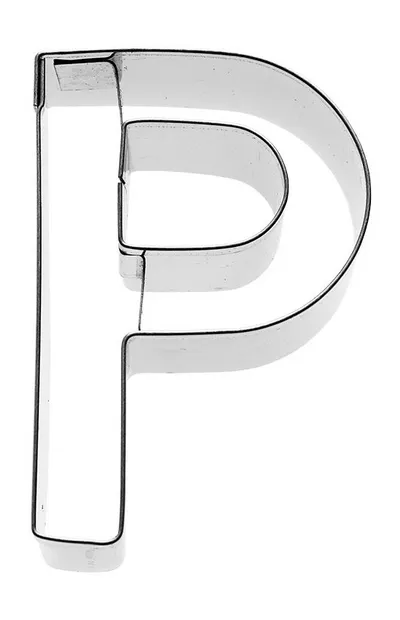 Uitsteekvorm Letter P 6 cm