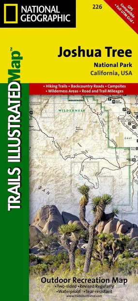 Wandelkaart - Topografische kaart 226 Joshua Tree National Park | Nati