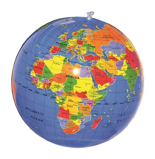 Opblaasbare wereldbol - globe New globe  | Caly Toys