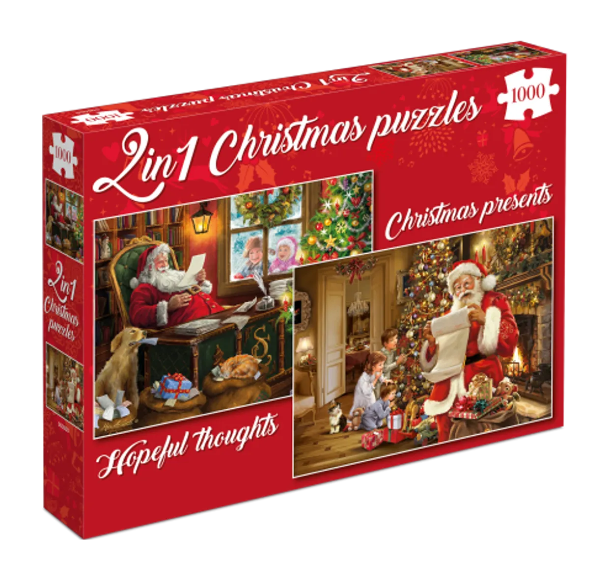 Puzzel - Christmas Presents & Hopeful Thoughts (2 x 1000)