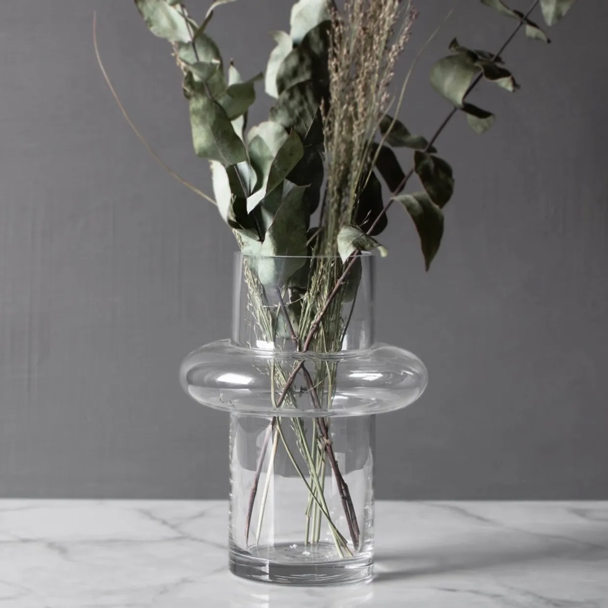 Store Vase Clear Small Glass 16x16x20