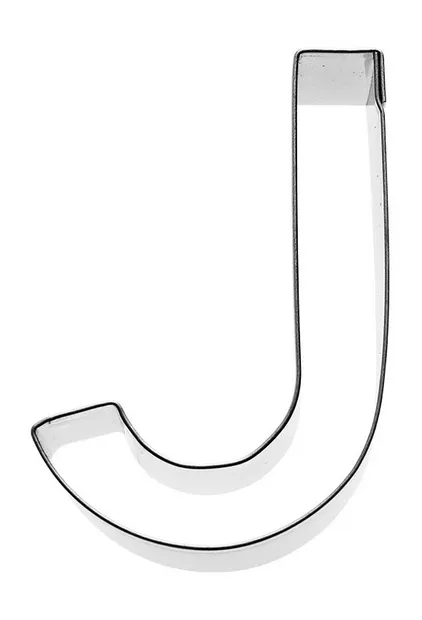 Uitsteekvorm Letter J 6 cm