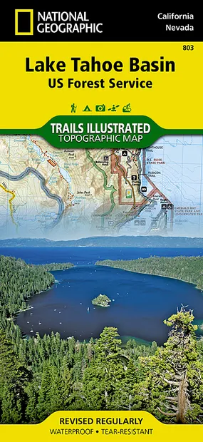 Wandelkaart - Topografische kaart 803 Lake Tahoe Basin | National Geog