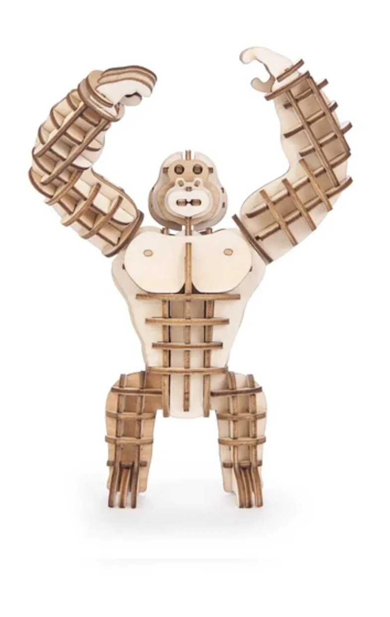 3D Houten puzzel gorilla