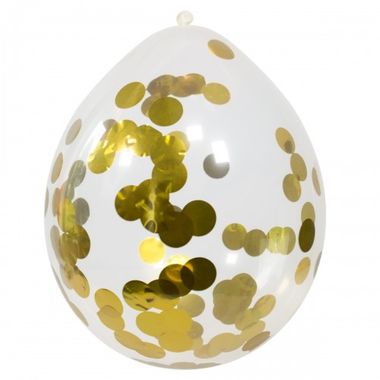 Ballon goud confetti