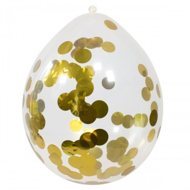 Ballon goud confetti