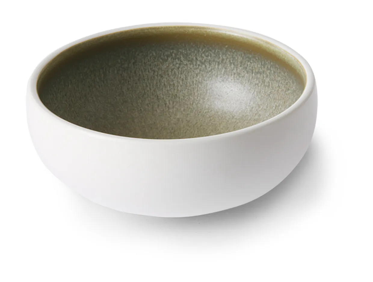 Chef ceramics: bowl white/green