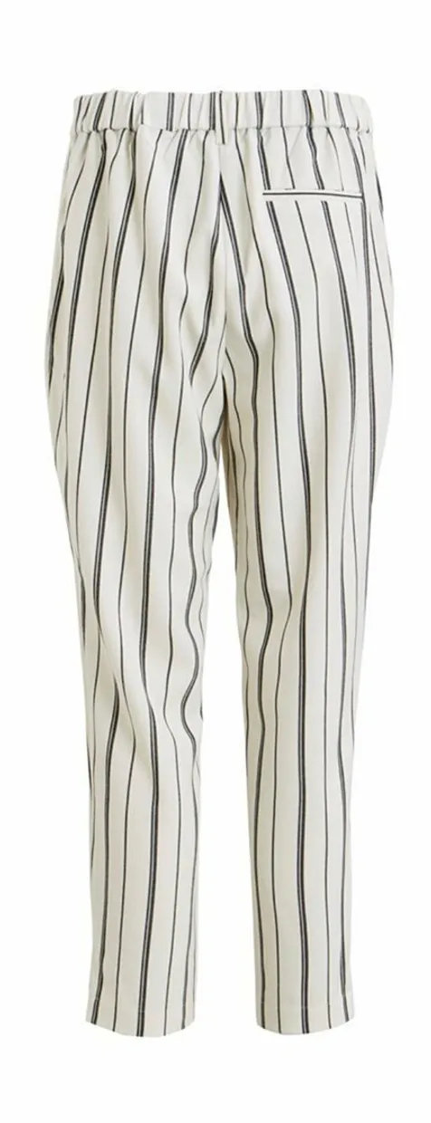 Striped MW pantalon white