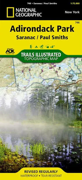 Wandelkaart - Topografische kaart 746 Adirondack Park - Saranac - Paul