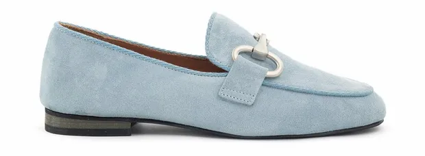 Babouche buckle loafer blauw