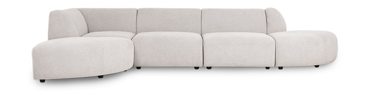Jax couch: element hocker small, sneak, light grey