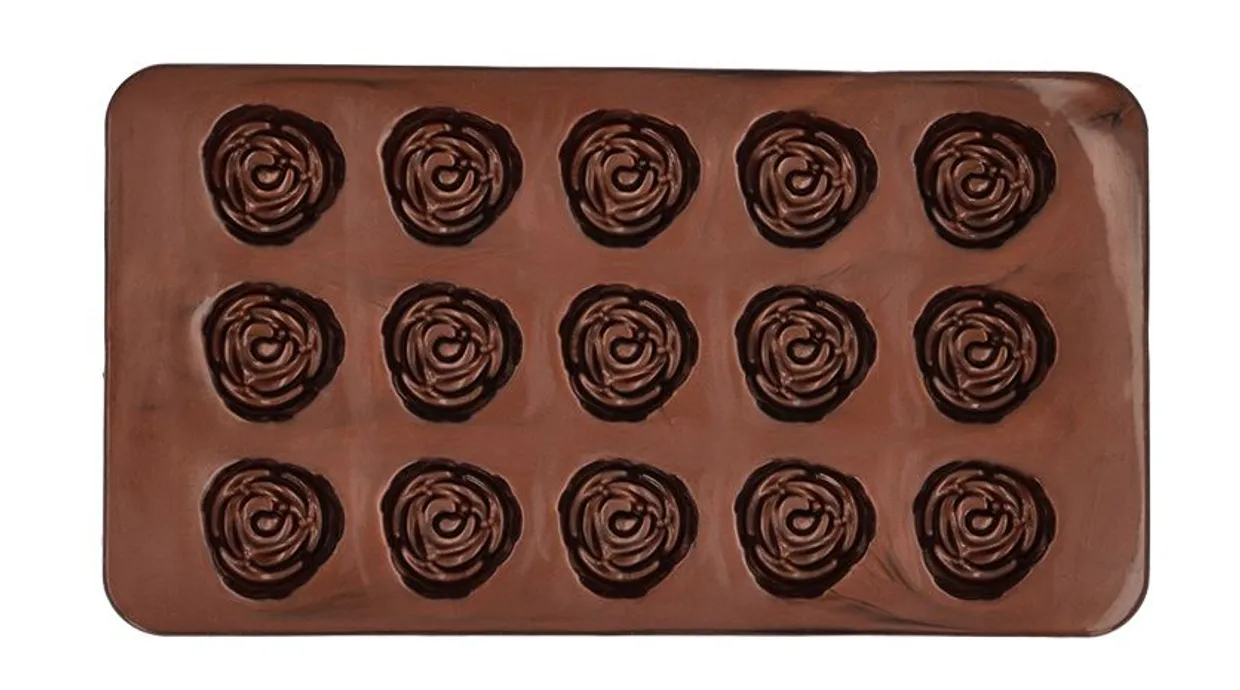 Chocoladevorm siliconen - roosjes