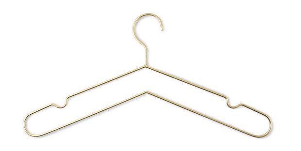 Brass clothing hanger
