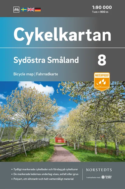 Fietskaart 08 Cykelkartan Sydöstra Småland - zuidoost Smaland | Norste