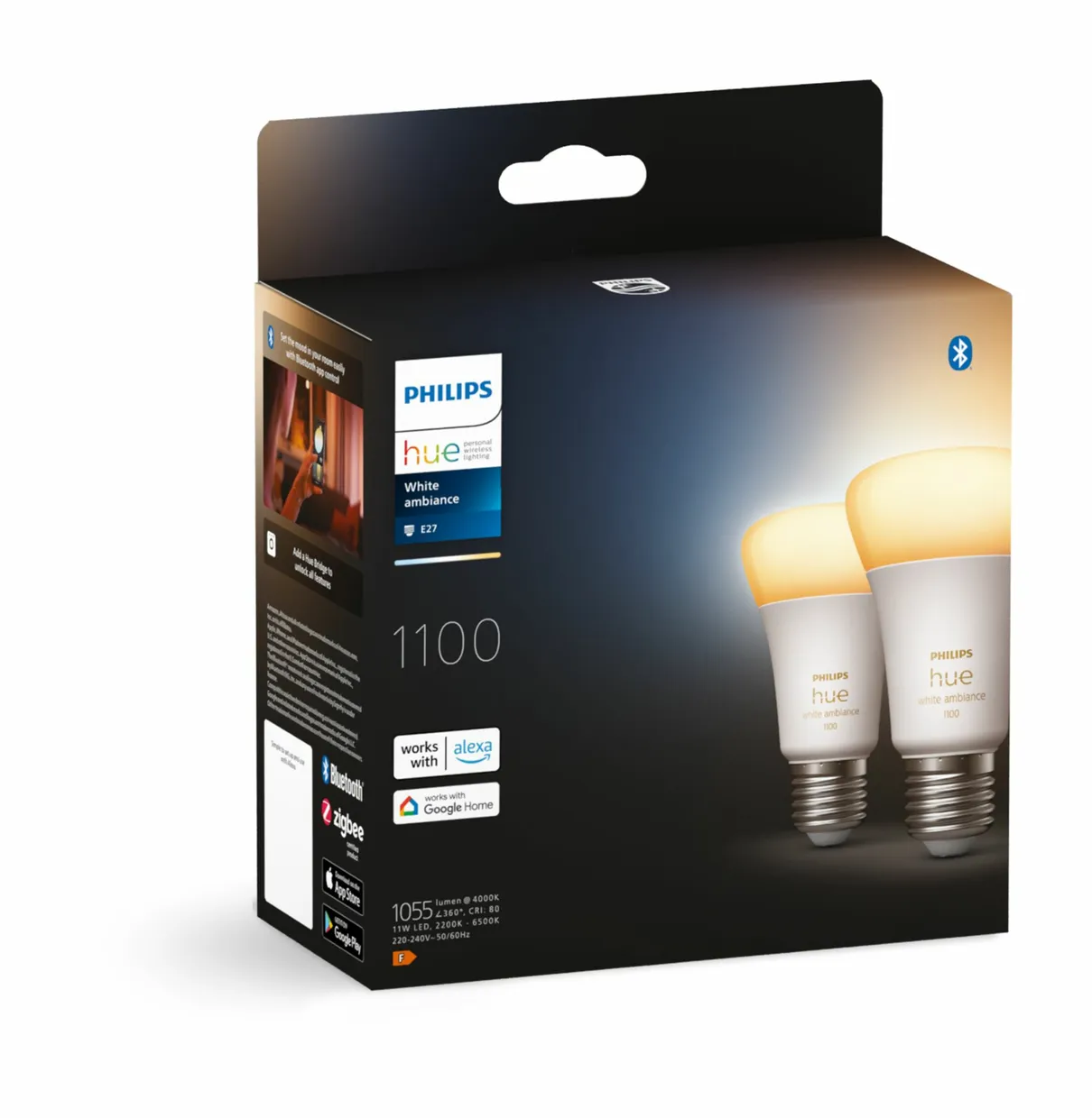 A60 - E27 slimme lamp - 1100 (2-pack)