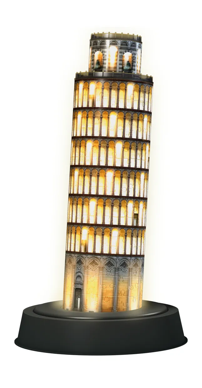 Toren van Pisa Night Edition  3D puzzel gebouw  216 stukjes