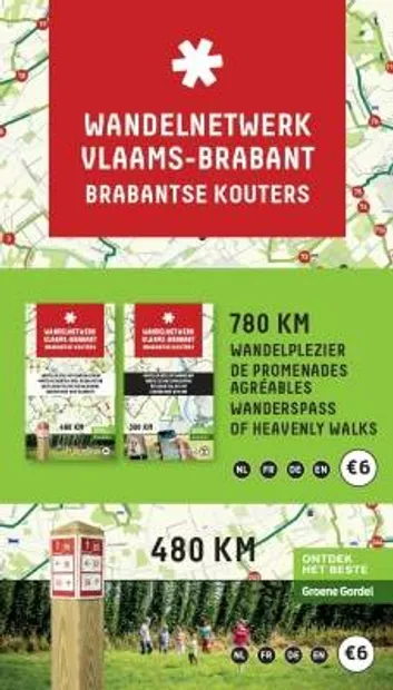 Wandelkaart Wandelnetwerk BE Brabantse Kouters - Groene Gordel | Toeri