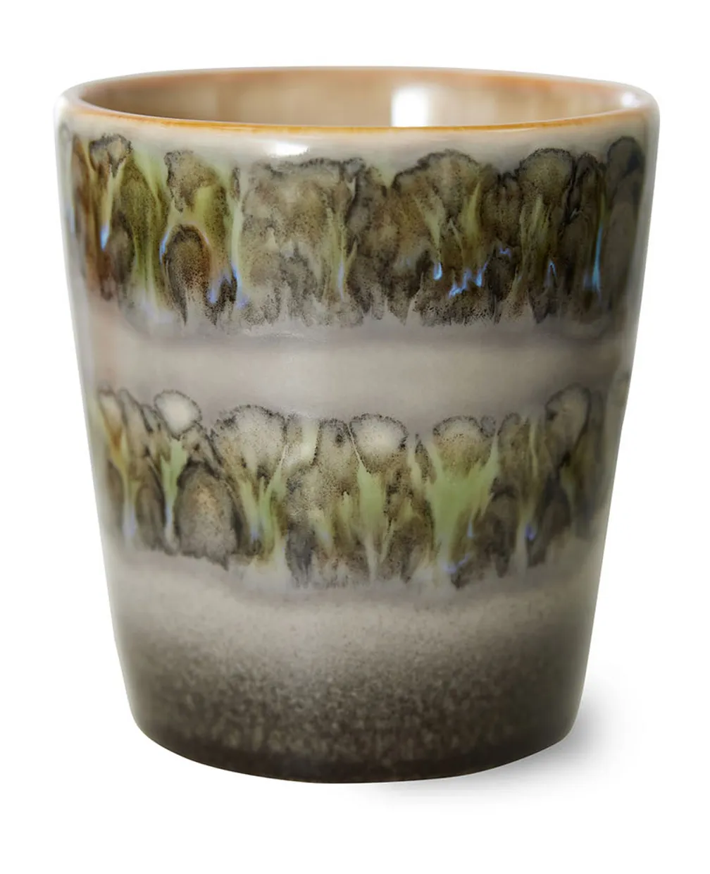 70s ceramics: coffee mug, fern