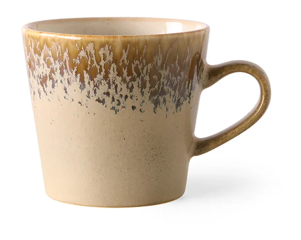 70s ceramics: cappuccino mug, bark