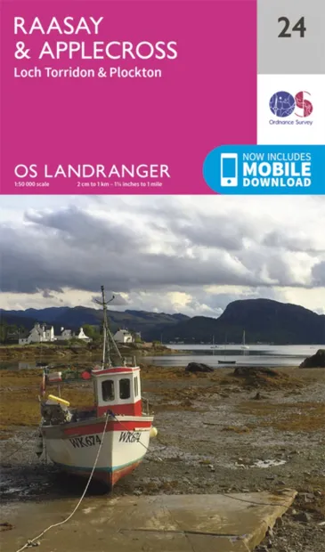 Wandelkaart - Topografische kaart 024 Landranger  Raasay & Applecross,