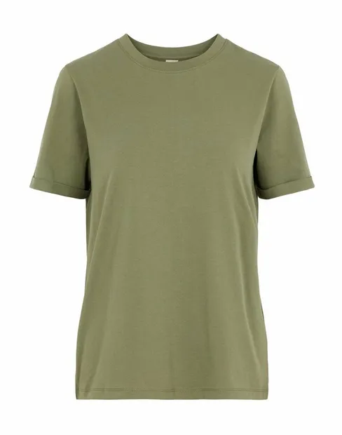 Ria fold up solid tee Army