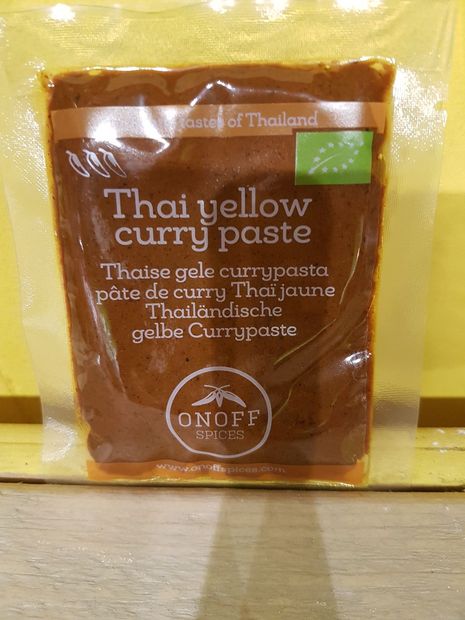 Thaise gele curry pasta
