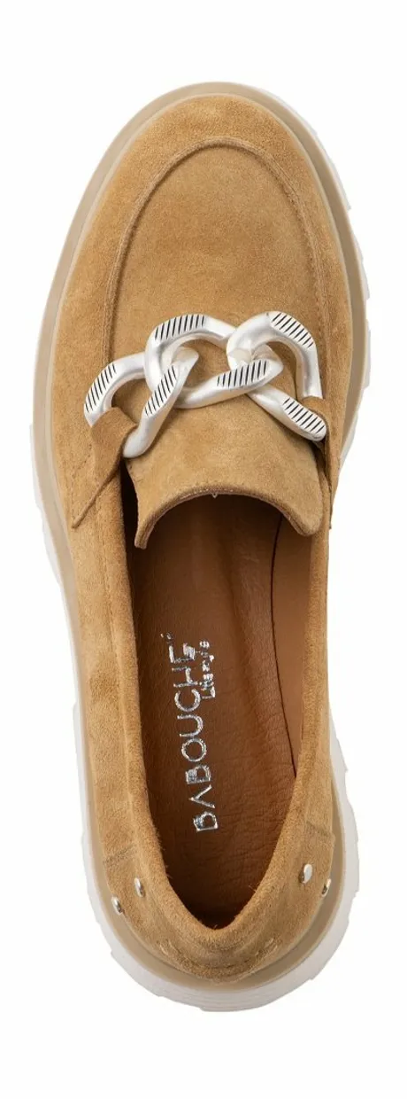 Babouche chunky loafer camel