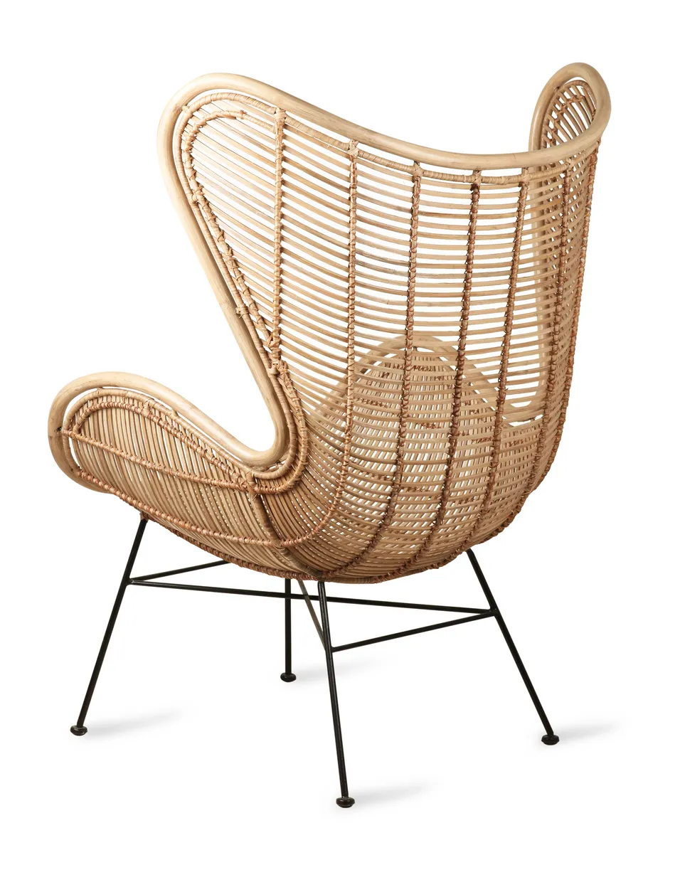 Rattan egg chair natural
