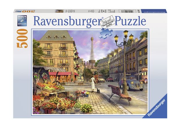 Puzzel Wandeling door Parijs  Legpuzzel  500 stukjes