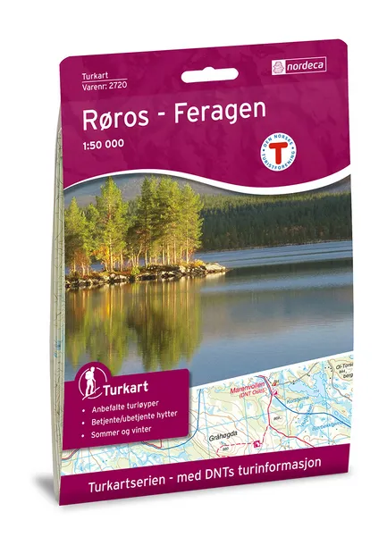 Wandelkaart 2720 Turkart Røros - Feragen  | Nordeca