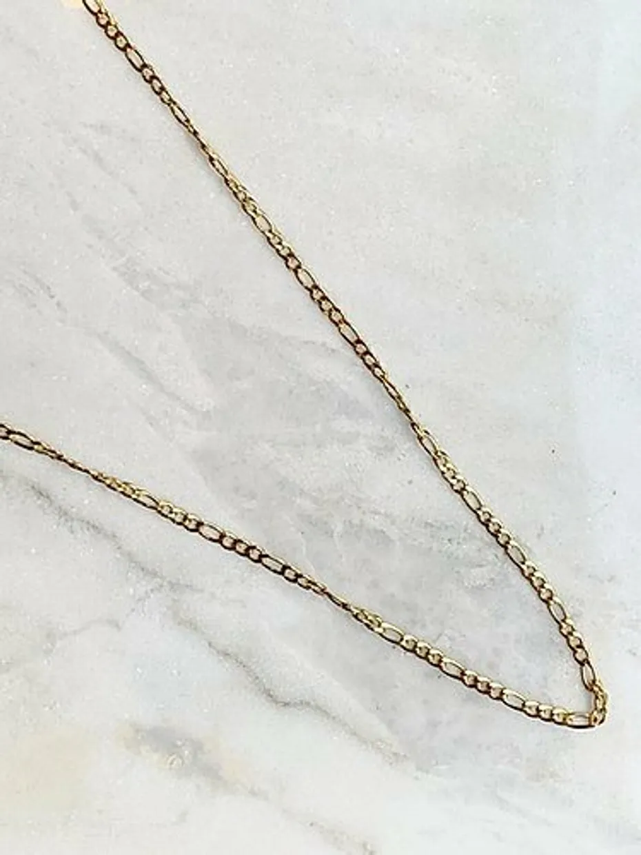 Long vintage necklace gold
