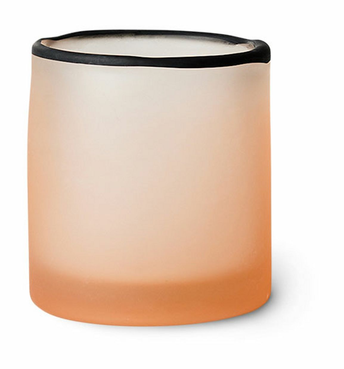 Glass tea light holder, blush