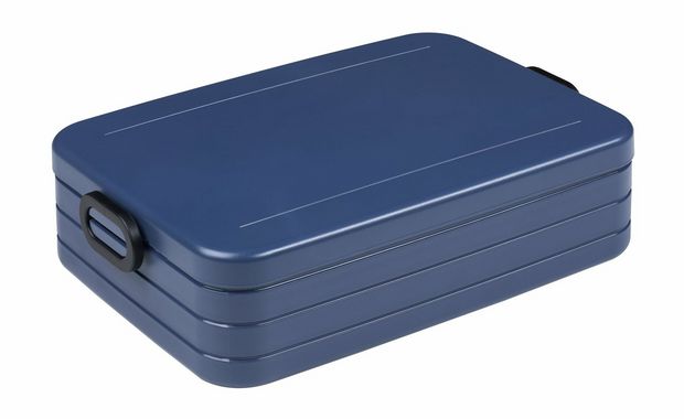 Lunchbox Take a Break L Denim  Blauw