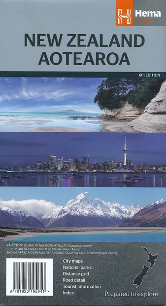 Wegenkaart - landkaart Nieuw Zeeland - New Zealand - Aotearoa | Hema M