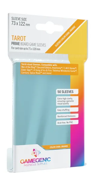 SLEEVES Prime Board Game - Orange 73x122mm (50)