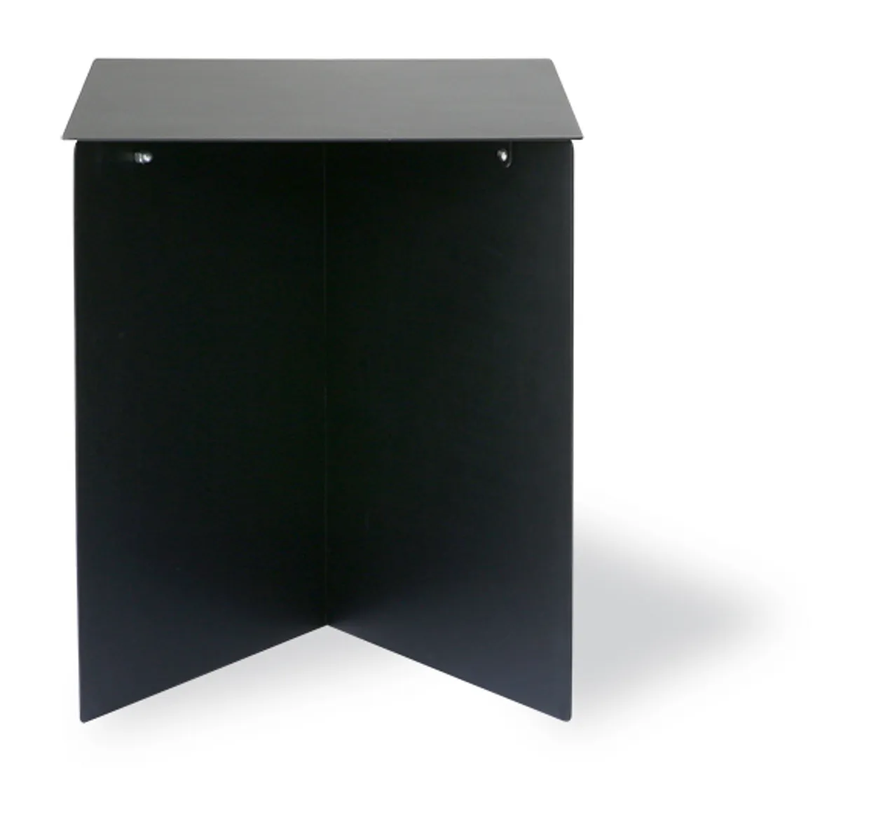 Metal side table rectangular black