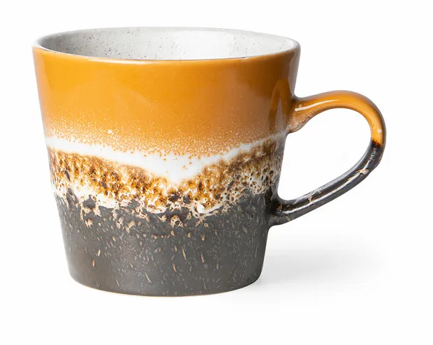 70s ceramics: cappuccino mug, fire