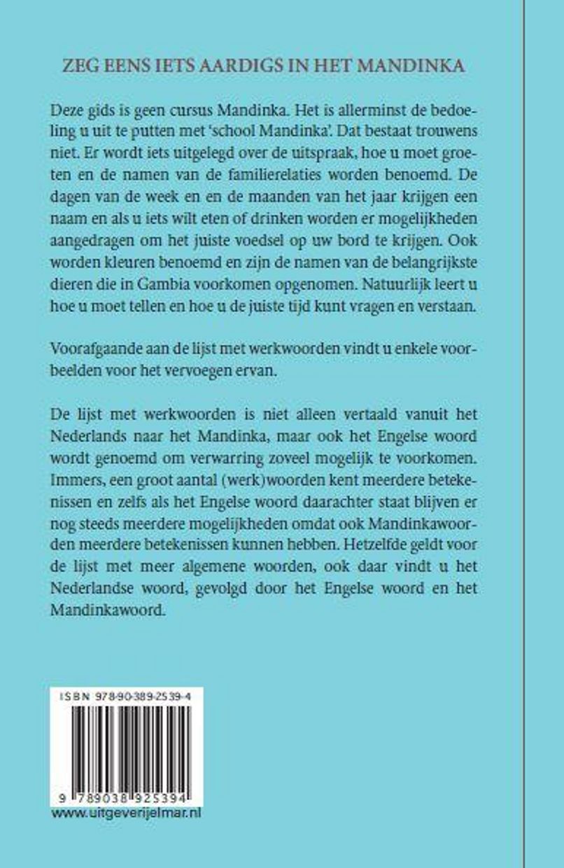 Reiswoordenboek Nederlands-Mandinka