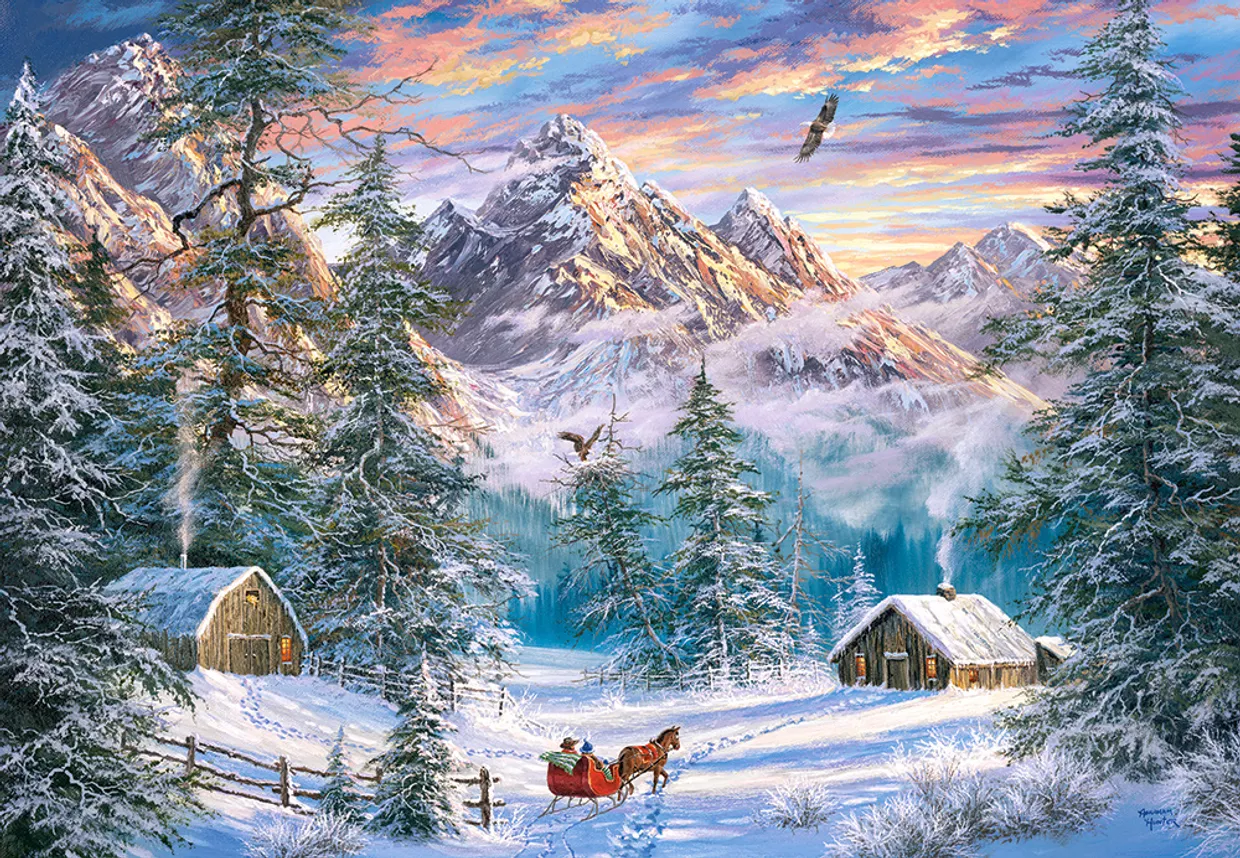 Mountain Christmas 1000 stukjes