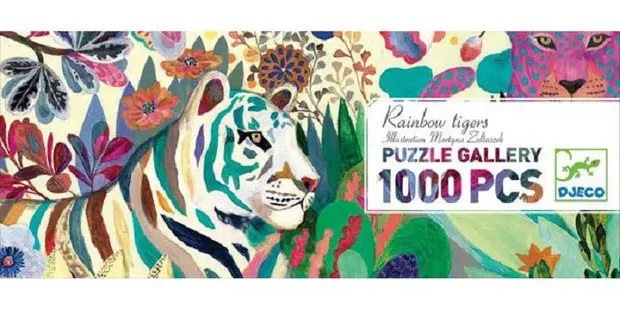 Puzzel - Rainbow Tigers (1000)