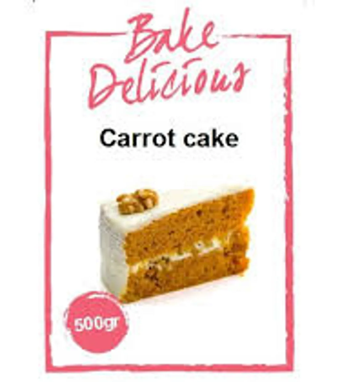 Mix voor Carrot cake 500gr