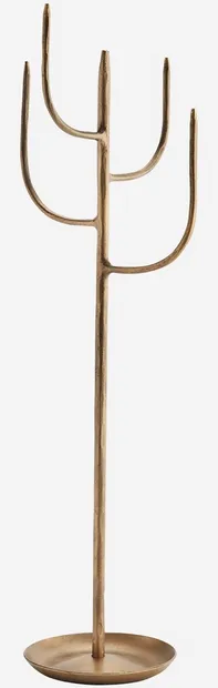 Brass ‘Hand Forged’ jewelry stand cactus h50cm