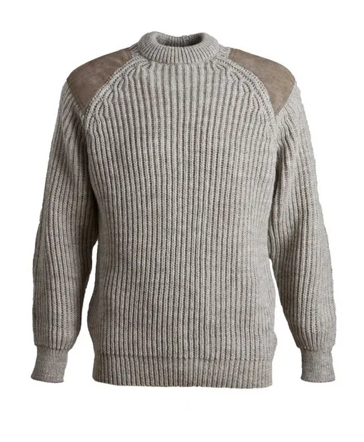British Wool Grey Welsh trui