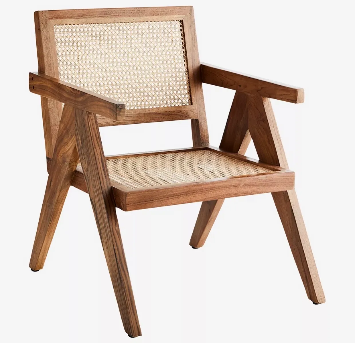 Teak wood Rattan/Wicker Chair 52x46x79cm