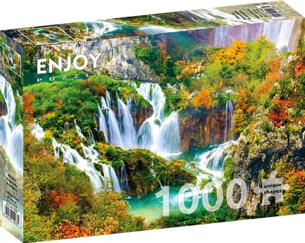 Puzzel - Plivice Waterfalls in Autumn (1000)